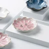 Creative and Minimalist Style Jewelry Tray Home Snack Dish Flavor Dish Ceramic Lotus Decoration Plate and Decorative Display 3