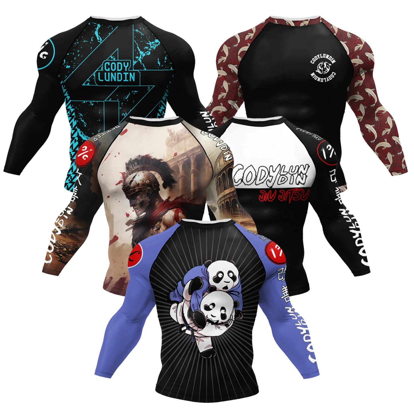 Фото Cody Lundin Bjj Mma компрессионный Камуфляжный джитсу без Gi с длинным рукавом Bjj спортивная одежда №1