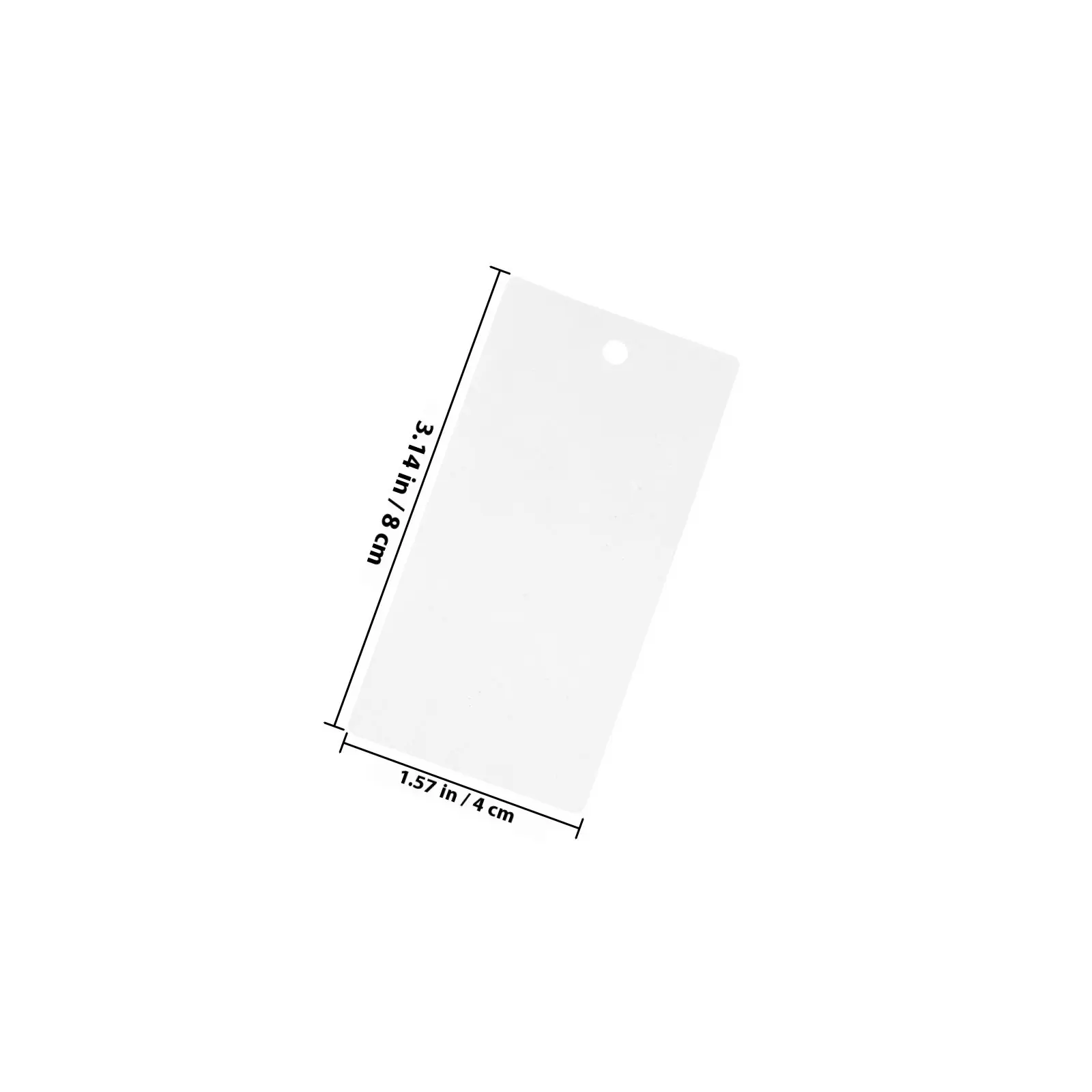 1 롤 행잉 태그 코퍼보드 인쇄 카드 패션용 하드 블랭크 행택 40x80mm DIY 의류 태그