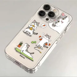 Creative Cute Cat Soft Transparent TPU Phone Case - Moto G22 4G (T - J2TM434j1)
