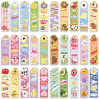 30pcs Funny Cute Cartoon Food Paper Bookmark For Students DIY Book Club Readers Page Marker Library Office Page Marking