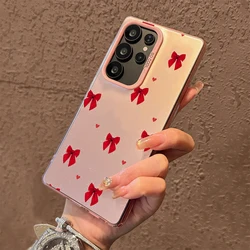 Charming Floral Bow Design Phone Case - Durable Hard PC IMD TPU Cover - Galaxy Note20 5G (FE - P7961)