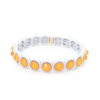 Bracelet perlé en émail Macaron pour femme, fouet haut, bracelet léger, accessoires de luxe, style INS, mode, document 4