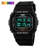 SKMEI 1134 Digital Watch for Men Sport LED Display Military Countdown Waterproof Mens Wristwatches Alarm Clock 1628 Reloj Hombre