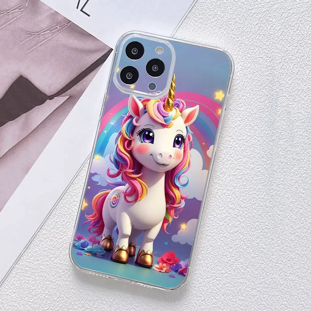 Unicorn Horse Silicone Phone Cover - Soft and Durable Case