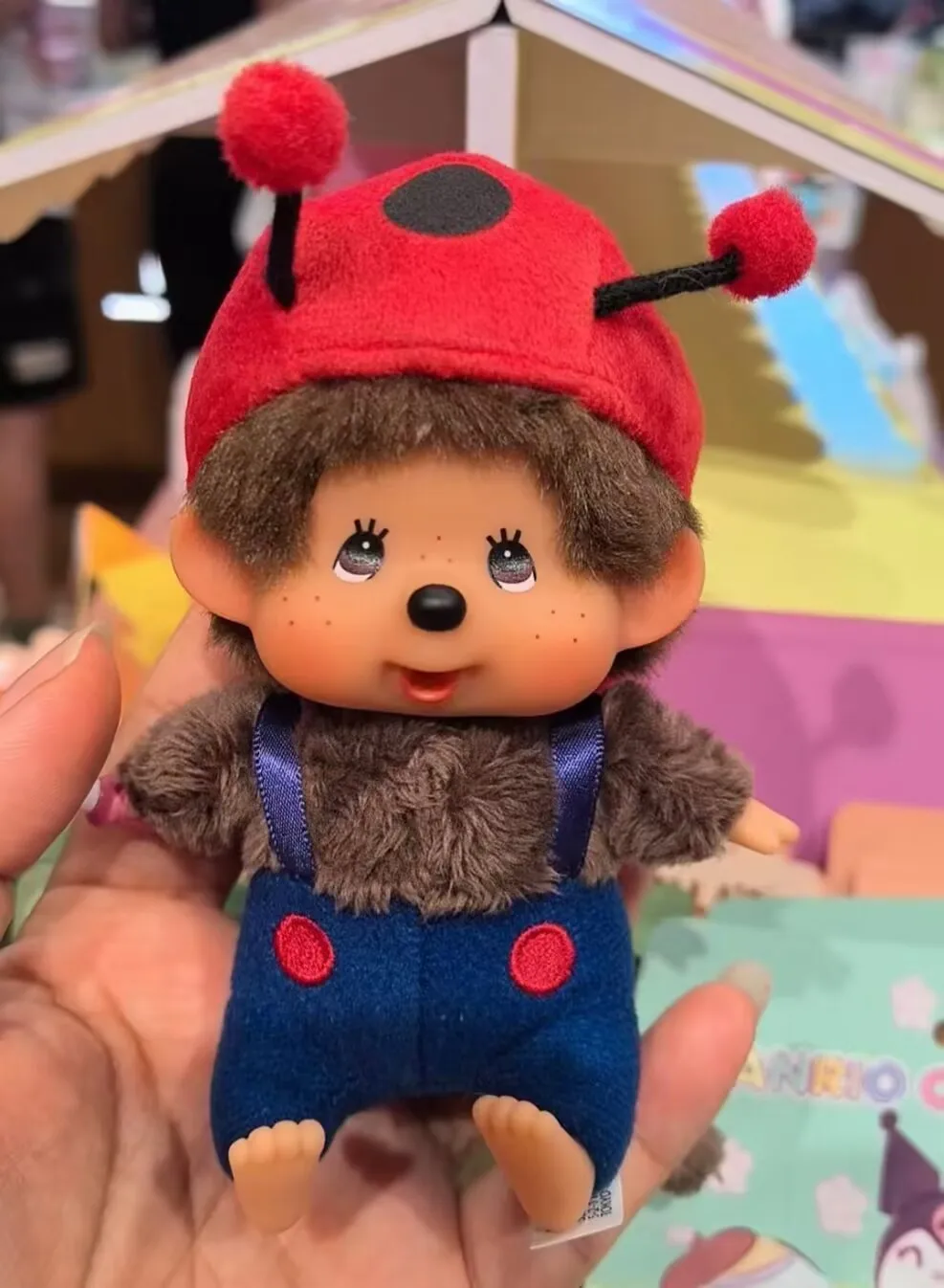 Yeni Orijinal Monchhichi Anahtarlık Böcek Serisi Monchhichi Anahtarlık Küçük Arı Modeli Kawaii Bebek Sırt Çantası Kolye hediye oyuncaklar