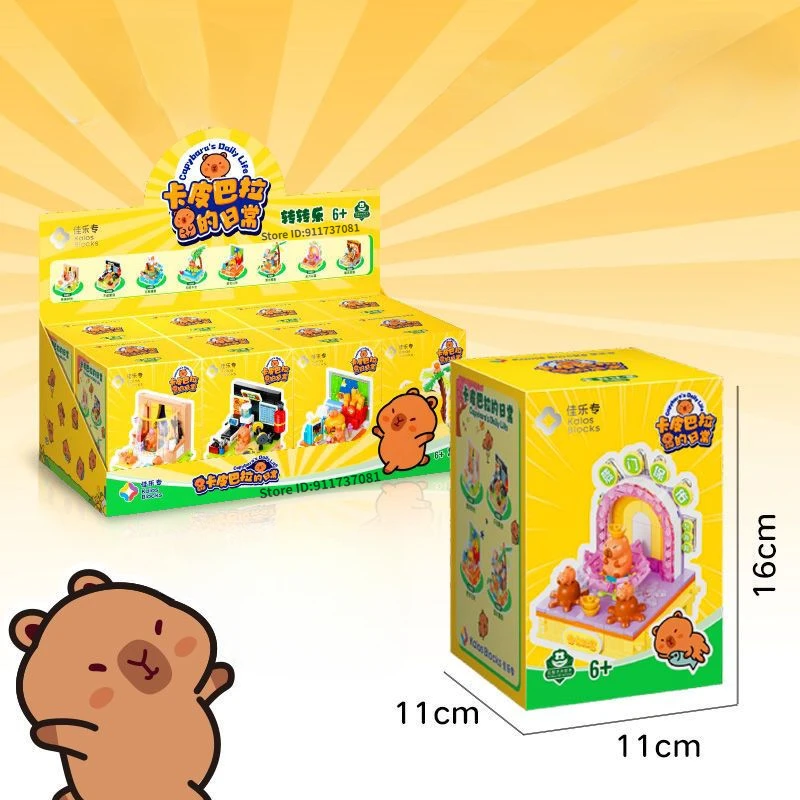 Set Mattoncini Da Costruzione Capybara Mini – 1606 Pezzi, Simpatico Capibara Con Tartarughina, Regalo Per Adulti E Bambini 12+ Anni - 2
