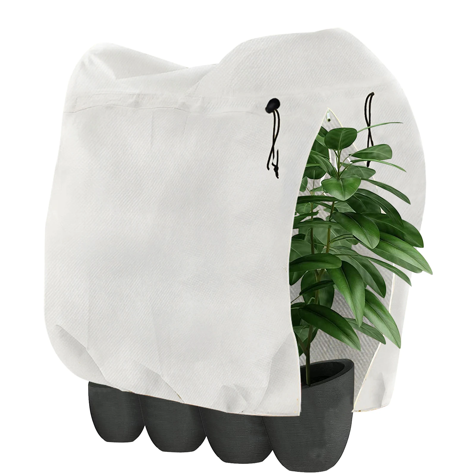 Plant Covers Frost Blankets For Outdoor Plants With Drawstring Reusable
