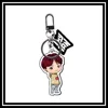 2025New Bts Youth Group High Appearance Level Cartoon Acrylic Key Chain Cute Pendant Small Gift Bag Key Ring Pendant 5