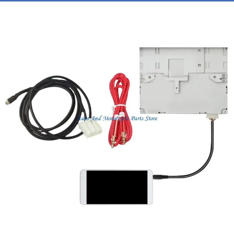 P9FD Auto Aux Adapter Autoradio Buchse AUX Adapter Verkabelung für 2/3/5/6 MX5 RX8 – Detail 8