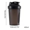 Hot 1-7PCS 400ML Blender Shaker Bottle with Scale Protein Shakes Leakproof for Powder Workout Gym Sport Mixing Cup Water Bottle 6