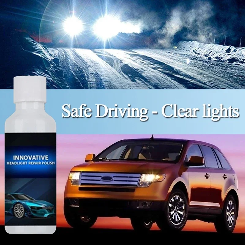 Car Scratch Remover Car Headlight Restoration Kit 20ML Car Headlight Repair Coating Solution Repair Kit Oxidation Rearview Coating Headlight Polishing Anti-scratch Liquid