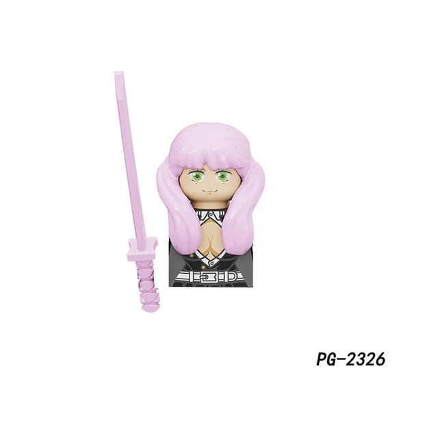 Demon Slayer WM6116 Mini Assemble Dolls Action Toy Figures Tanjirou Nezuko Inosuke Giyuu Kyoujurou Building Blocks WM2176 PG2327 PG2326 Mitsuri