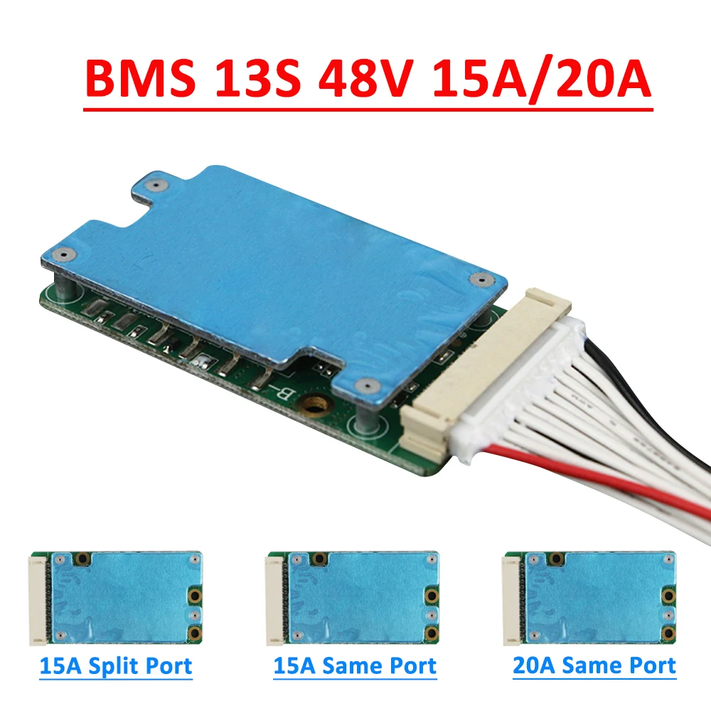 Protección De Batería 13s 48v 20a Li-ion Cell 18650 Bms Pcb | Envío Gratis - Foto 2