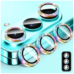 Luxury Glitter Camera Protectors with Metal Lens and Tempered Glass - Galaxy Z Flip7 FE (Rainbow)