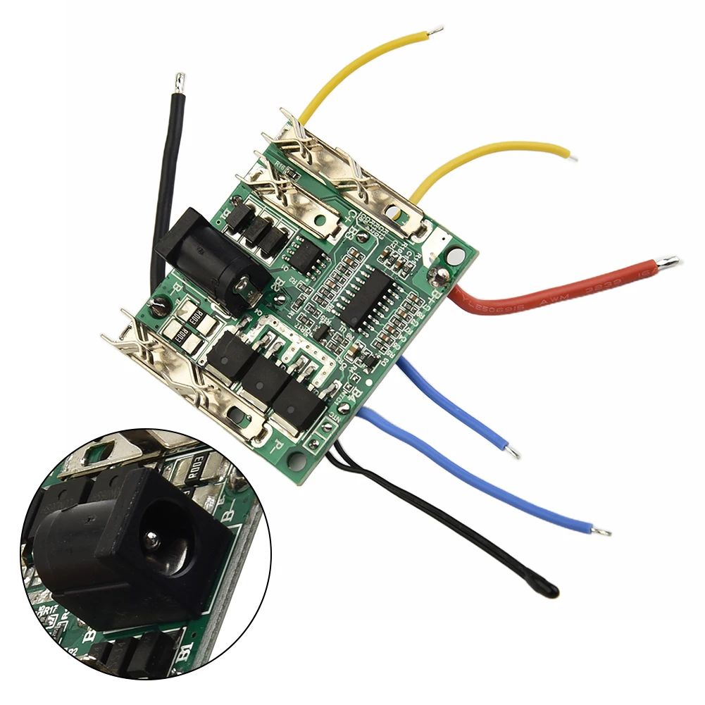

Power Regulators Protection Board 46*40mm 5S 18/21V 20A Charging For-Makita Lithium Battery Electrical Equipment