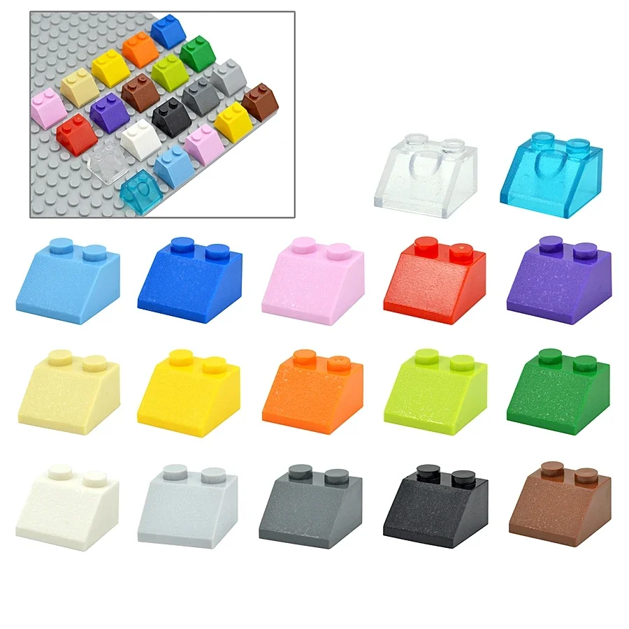 Creative Educational Building Block Roof Tile Slope - Thick Figure Assembly Toy Set