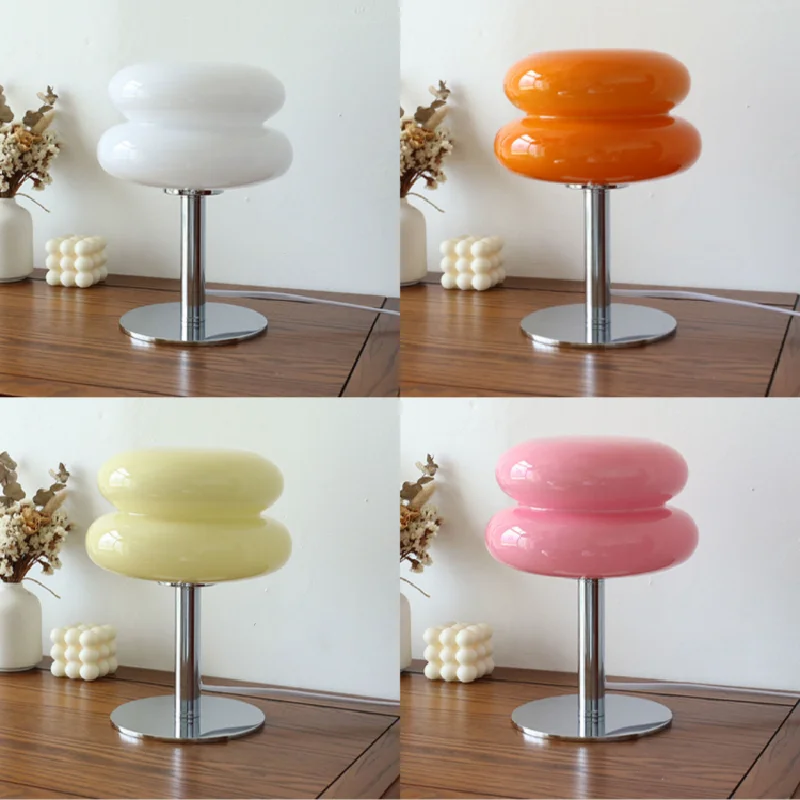 Glass Egg Tart Table Lamp