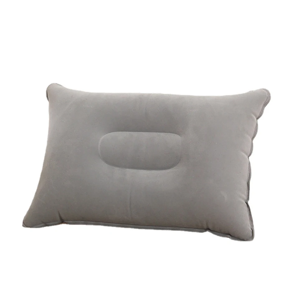 

Inflatable Air Pillow Bed Sleeping Camping Pillow PVC Nylon Neck Stretcher Backrest Pillow for Travel Plane Head Rest Support