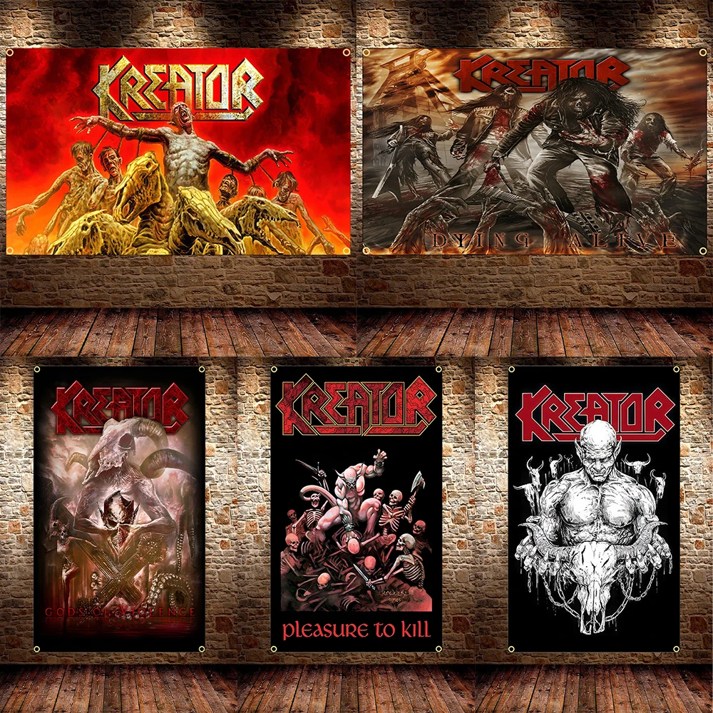 90x150 см 3x5 футов, якорный флаг, металлическая лента, полиэстер, печатная рок-группа, баннер для декора, гобелен