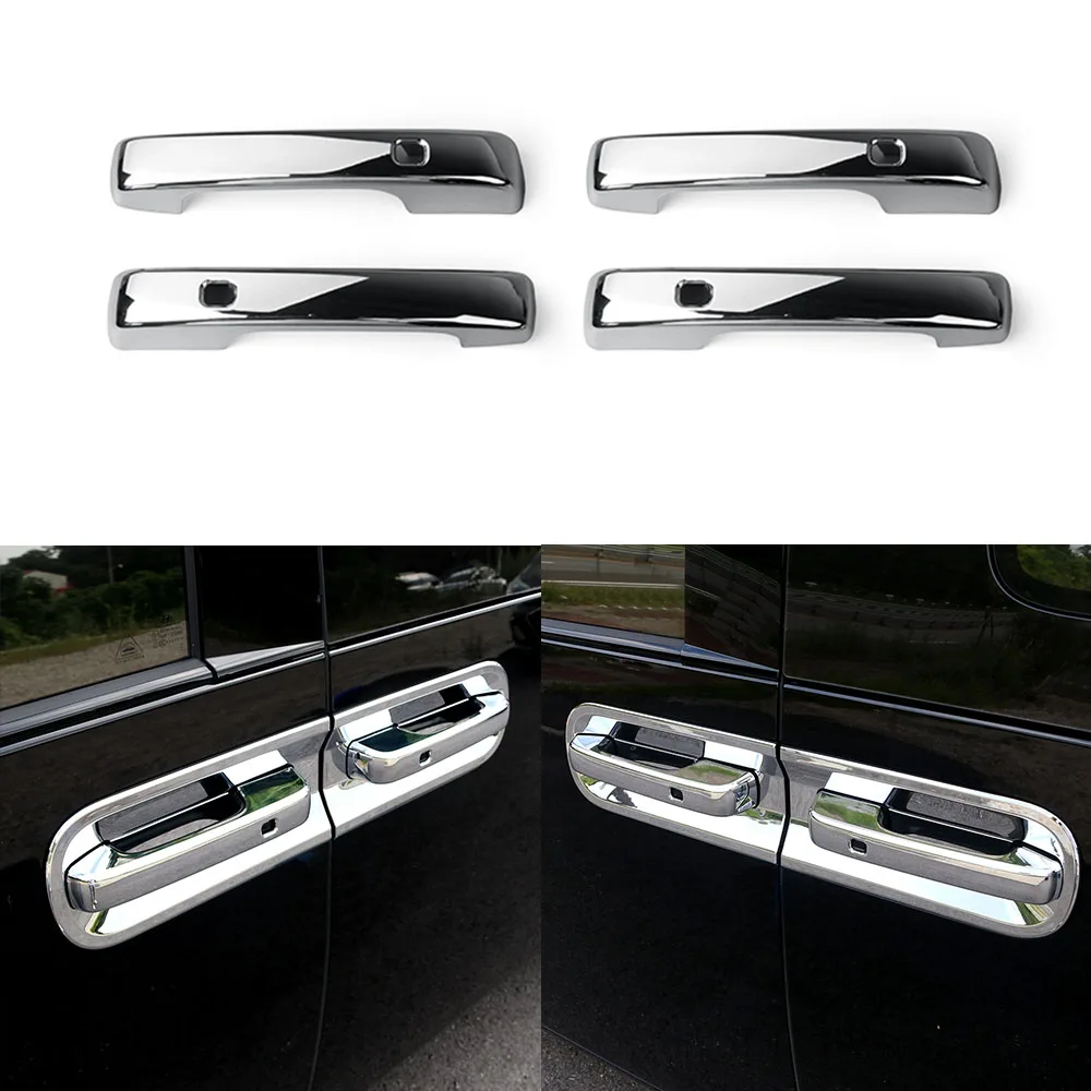 

Sliver ABS Plating Door Handle Cover Trim For Hyundai Staria 2021 2022 2023 Decoration Accessories Without Door Bowl