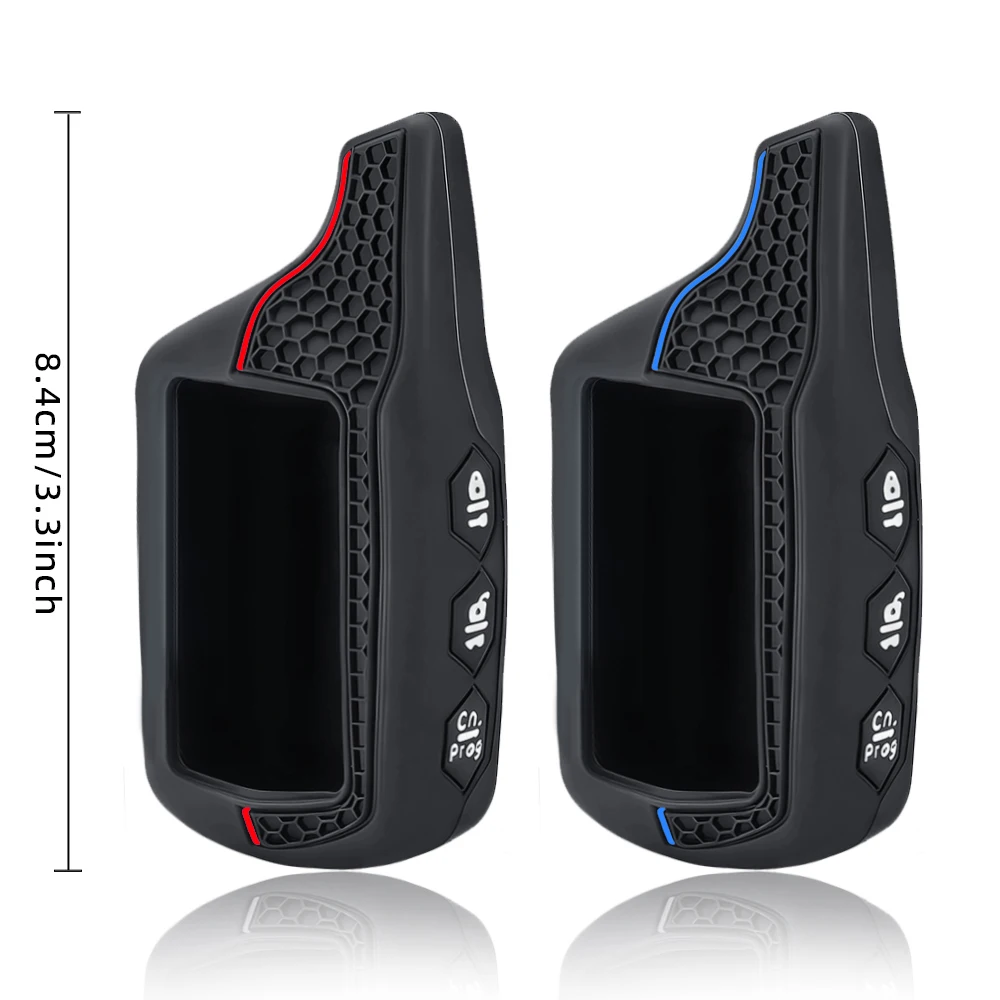 Silicone Protective Car Key Cover for Two-Way Alarm Keychain