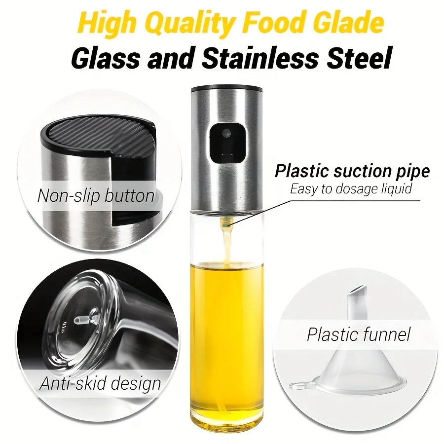 Olive Oil Sprayer 1pc 100ml/3.5oz oil spray bottle for Cooking