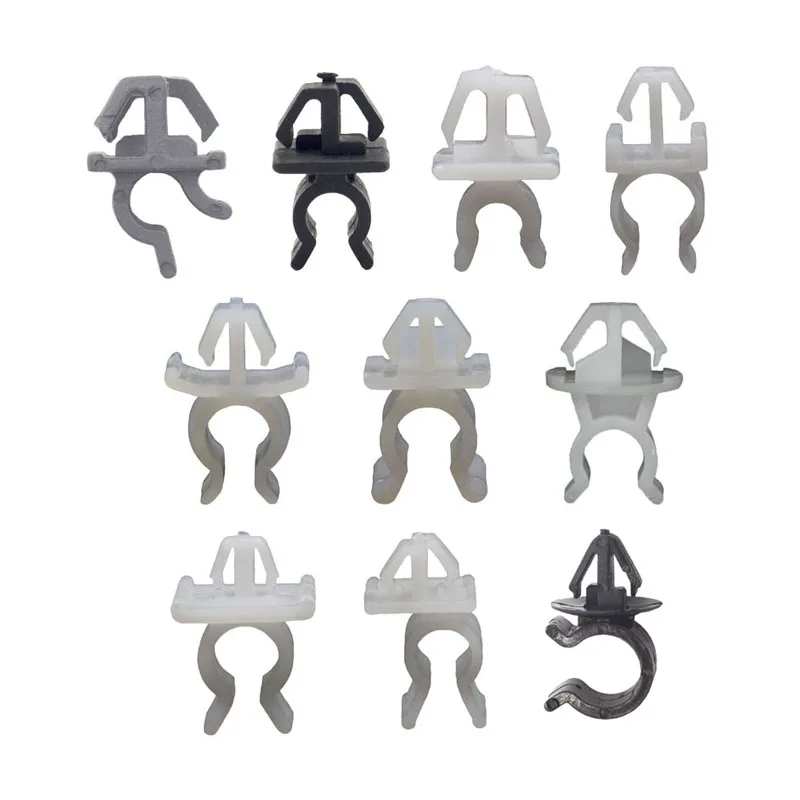 Car Fastener 20 PCS Hood Bonnet Prop Rod Support Clip nylon plastic retainer for Toyota Nissan Benz Hyundai Honda