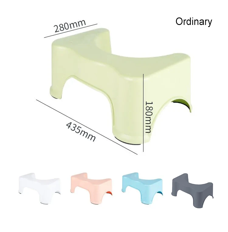 Home Poop Stool Non-slip Toilet Seat Stool Portable Squat Home Adult Constipation Bathroom Step Bathroom Accessories