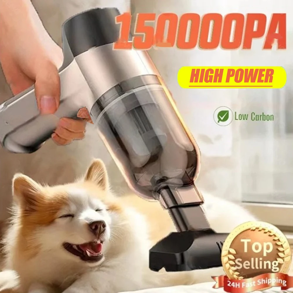 Car Vacuum Cleaner 150000PA Min Portable Handheld Cleaner for Home Appliance Powerful Cleaning Machine Cars for Keyboard