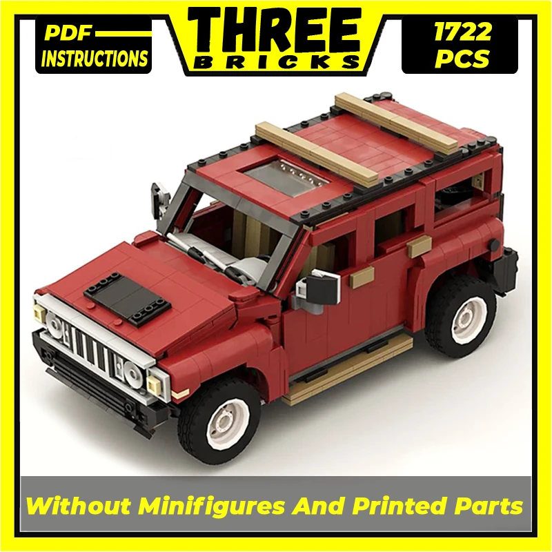 Moc Building Bricks City Car Model H3 Pick-Up Truck Car 10290 Technology Modular Block Regali Giocattoli Per Bambini Set Fai Da Te Assemblaggio