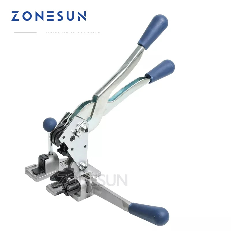 

ZONESUN Manual Strapping Tool Packaging Tool Multifunction Plastic 13mm PP Packing Strap Belt Tensioner Cutter Hand Tool Set