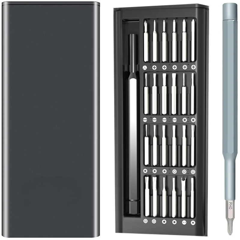 Magnetic Screwdriver Set with Chrome Vanadium Steel Bits for Phone Repair