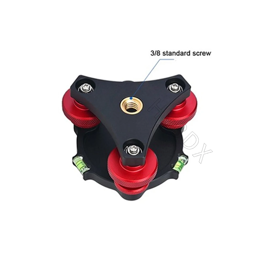 Base Di Livellamento Per Treppiede 46x67 Mm | Piastra Panoramica In Lega Di Alluminio | Regolazione Fine ±5° - 2
