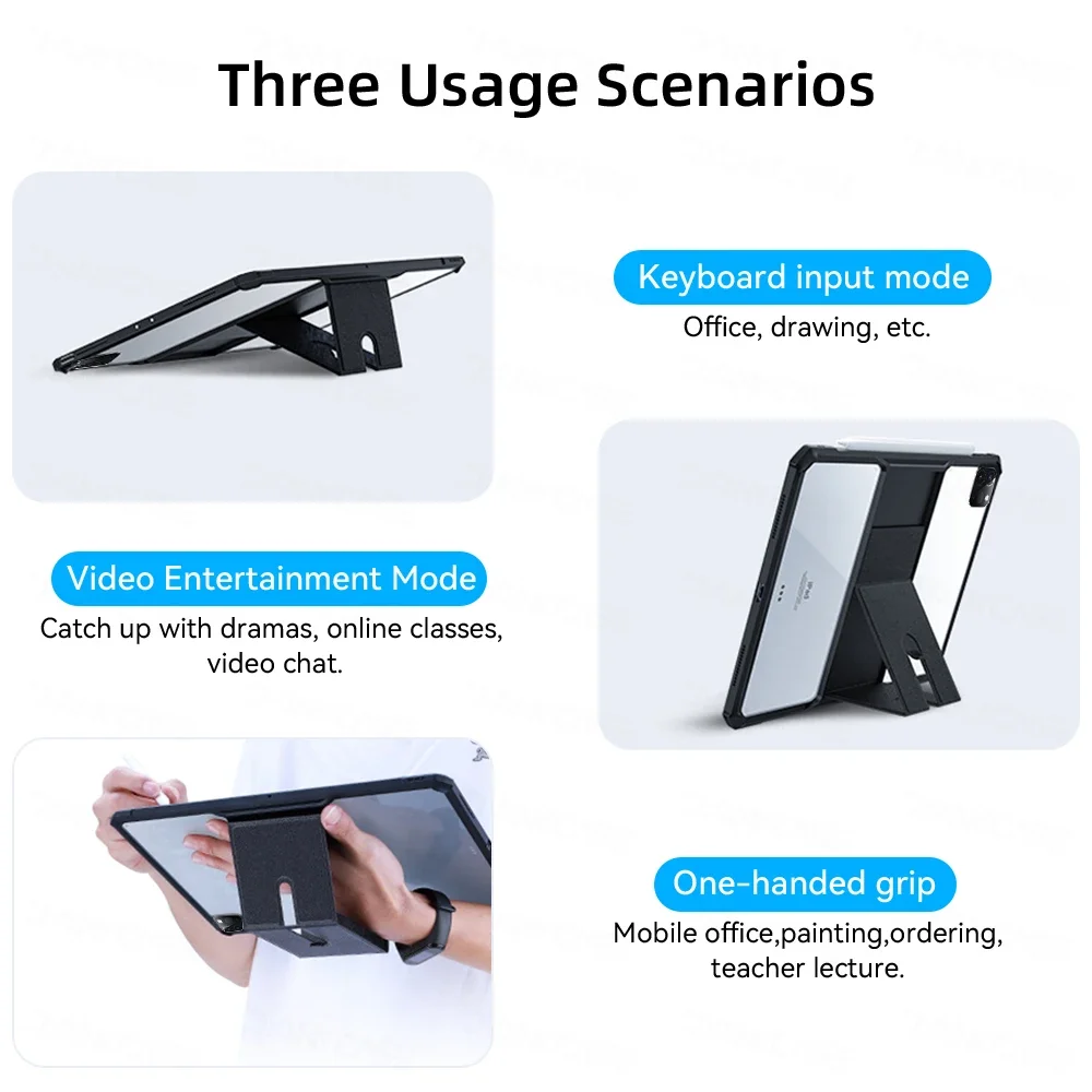 Ultra-Thin Transparent Tablet Case with Stand