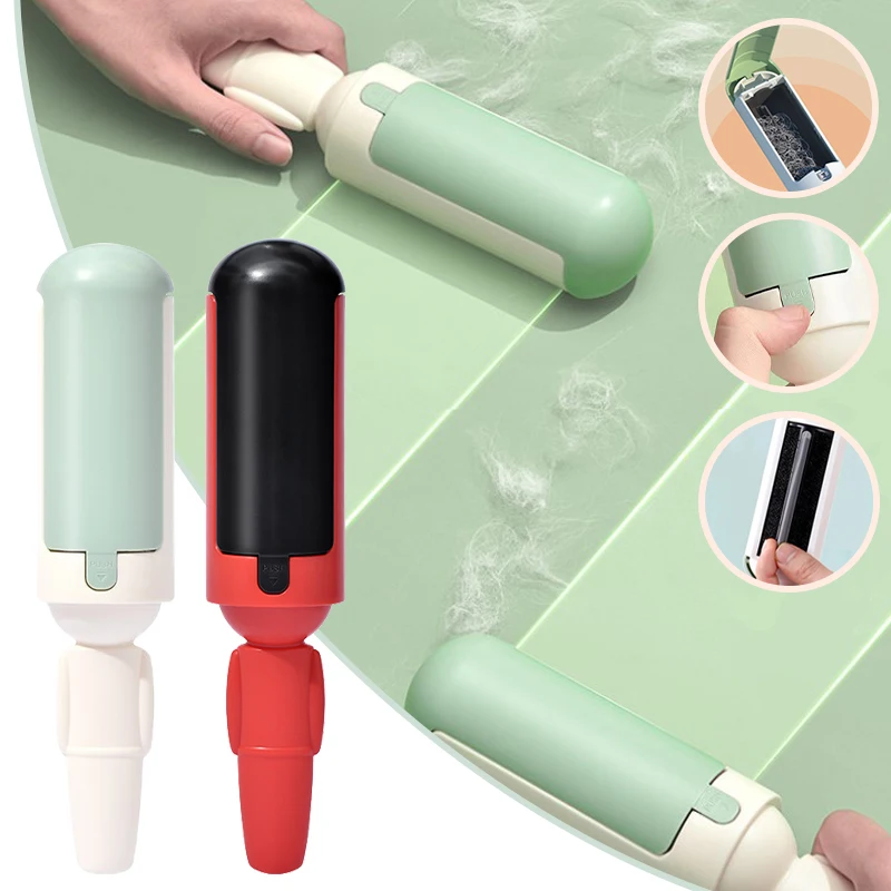 재사용 가능한 애완 동물 린트 롤러 브러시, 애완 동물 털 제거 브러시, 옷 솜털 먼지 캐처, 고양이 개 털 제거 브러시, 수동 청소 브러시 