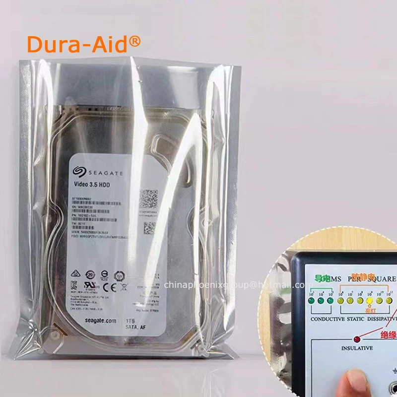 100Pcs/Lot 5.9''X7.8'' ESD Anti Static Bags For 3.5" HDD Hard Disk Drive Open Top Anti Static