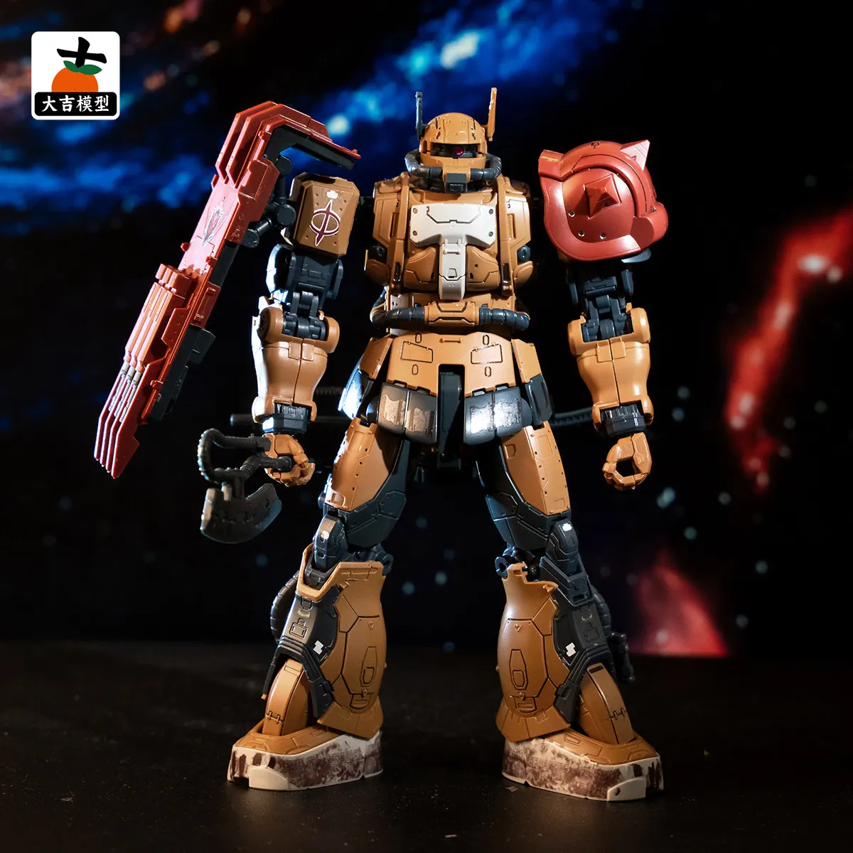 HG 1/144 Zaku II Type Solari Requiem Version Action Figure Assembly Model Kit Movable Joint Mecha Plastic Model Collectible Gift