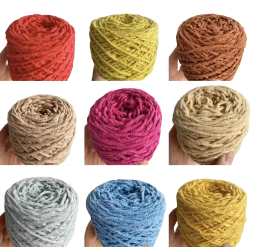 Mini Fine Ice Stripe Yarn Chenille Velvet Matte Small Careful Doll Special Line Pingti Mini Weave 50g knitting yarn knitting wool yarn crochet yarn chenille yarn