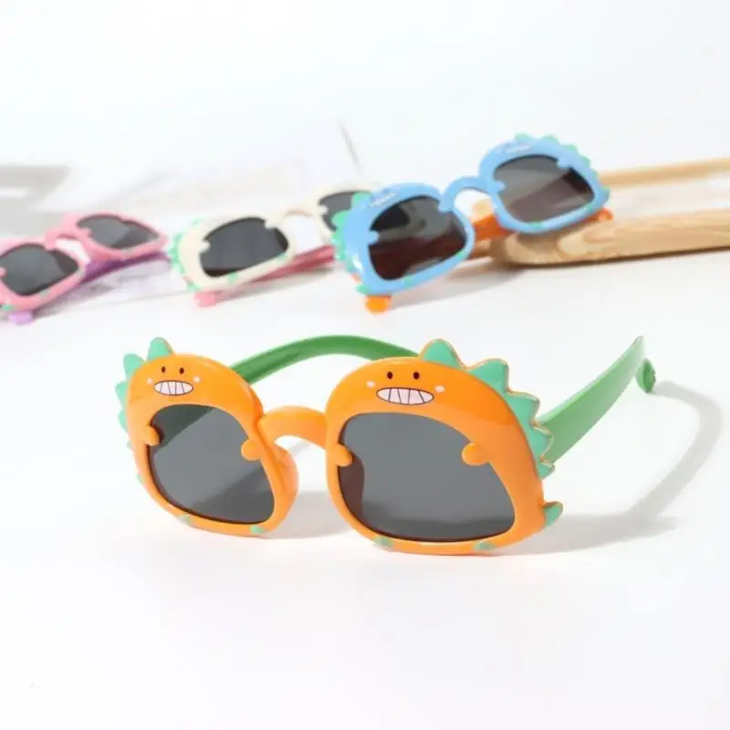 Cartoon Dinosaur Sunglasses Cute Children Eyewear Multi-color Glasses Wear-resistant Summer Outdoor Round Kids Sun Glasses