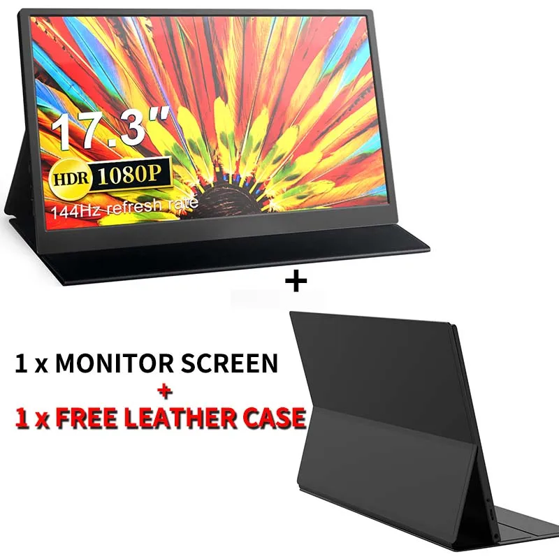 17.3 ġ 144Hz A + IPS ޴  Lcd ȭ HDR  C HDMI-ġ PS5 Xbox ƺ ȭ  Ʈ ȣȯ