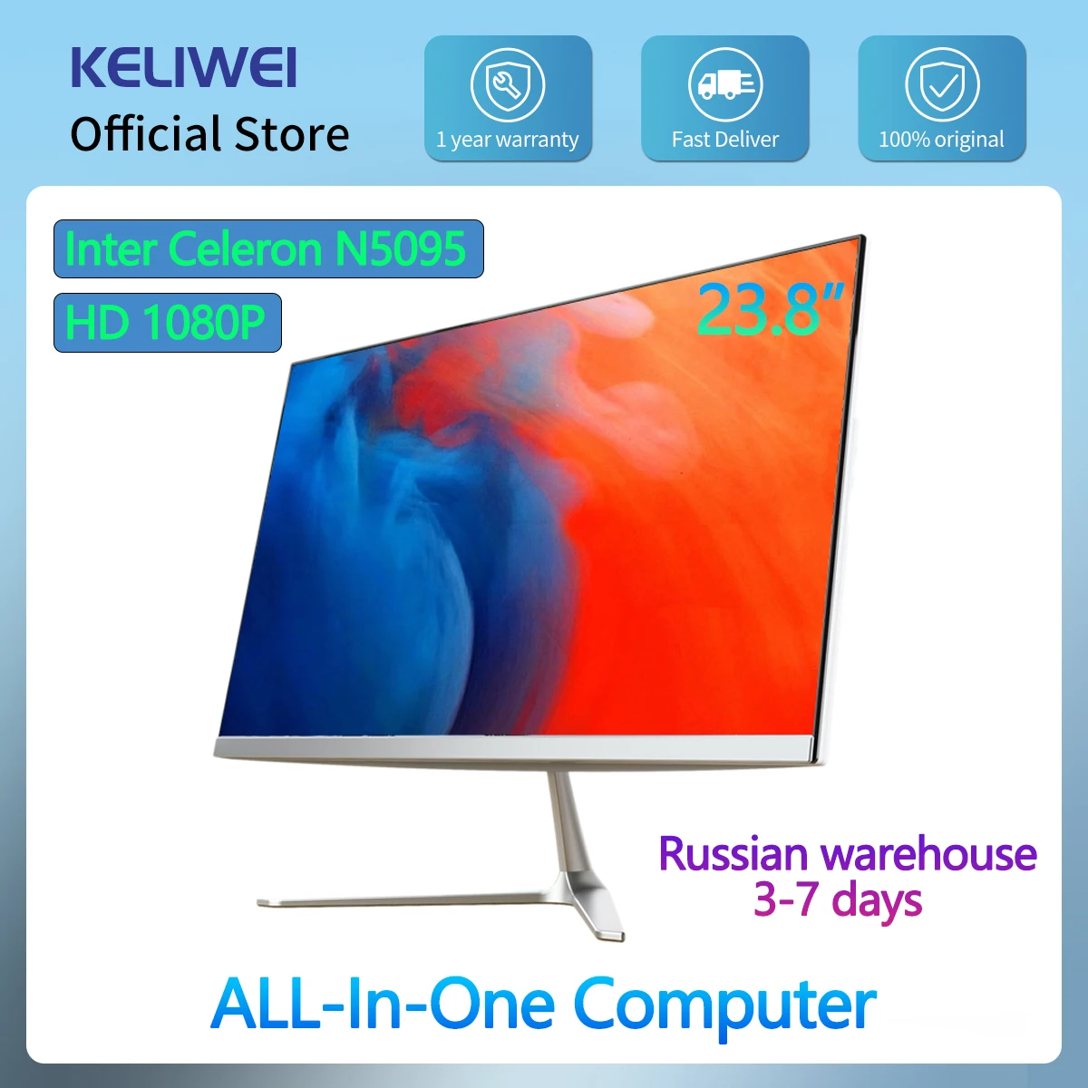 All In One Computer 23.8 Inch 16GB RAM 512GB SSD Windows11 Inter