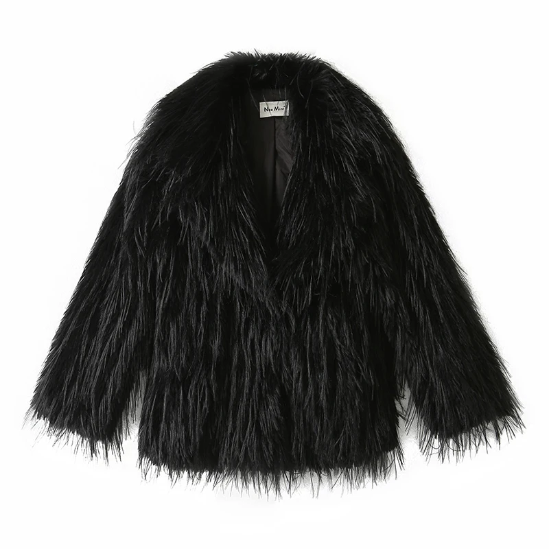 Winter Furry Faux Fur Coat Long Women Luxury Brand Tassels Fluffy Fur Jacket Female Streetwear Super Warm Overcoat