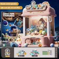 Big Size DIY Doll Machine Kids Coin Operated Play Game Mini Claw Catch Toy Crane Machines Music Doll Children Xmas Gifts Toys 2