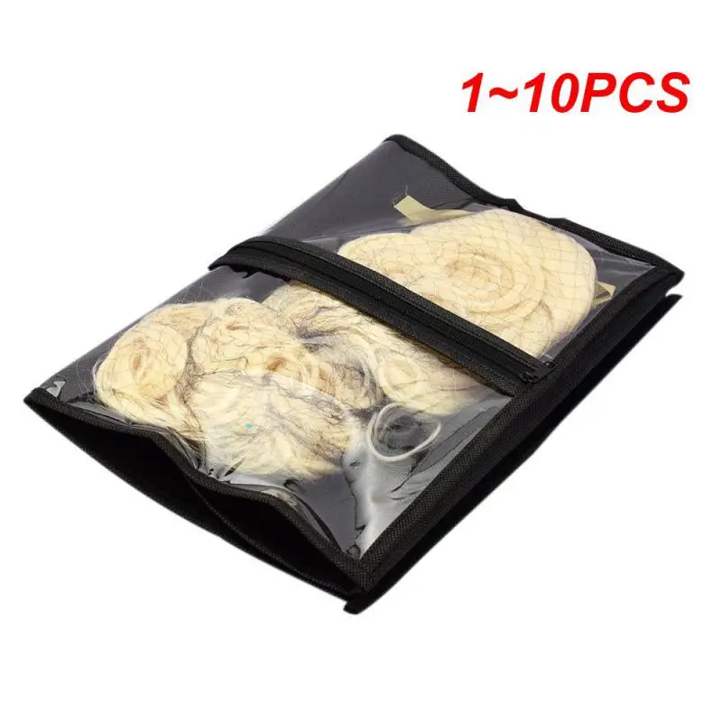

1~10PCS Pieces Portable Dustproof Hair Extensions Wigs Stand Storage Case with Hanger Carrier Bag Holder Protector Pouch