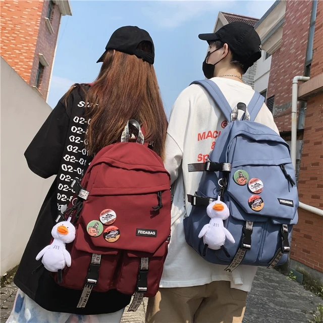 Sac à dos étanche en nylon Harajuku pour femme, sac d'étudiant, sac d' –  Inclusive Accessory