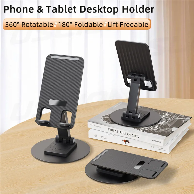 

Металлический Настольный держатель для телефона Tkey, складная подставка для планшетов iPad, кронштейн на 360 градусов для смартфонов