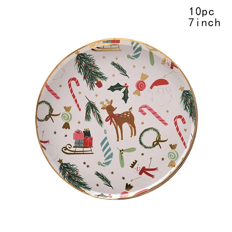 10pcs 7inch plates