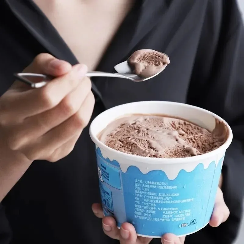 20/2PCS Shovel Steel Spade Spoon Stainless Steel TeaSpoons Coffee Teaspoon Fruit Ice Cream Dessert Spoon Scoops Mini Tableware