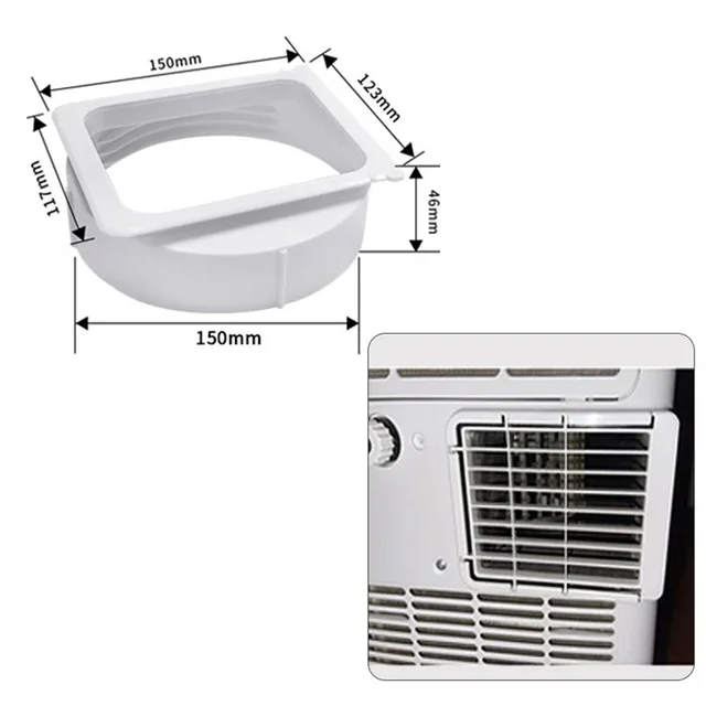 Exhaust Duct Interface Pipe Hose Connector For Portable Mobile Air Conditioner Home Improvement Heating Cooling Accessories 2